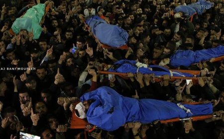 مسيرات تحمل نعوش الشهداء في جنين