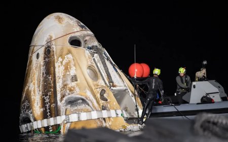 كبسولة SpaceX Endurance تعيد رواد فضاء ناسا بأمان إلى منازلهم