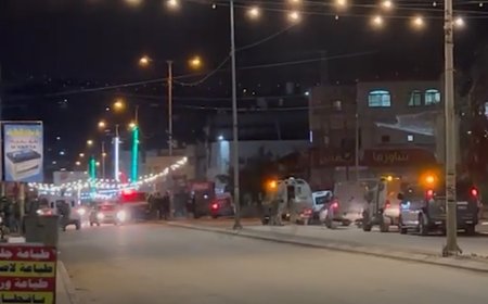 استنفار قوات الاحتلال في مكان عملية إطلاق النار بحوارة جنوب نابلس