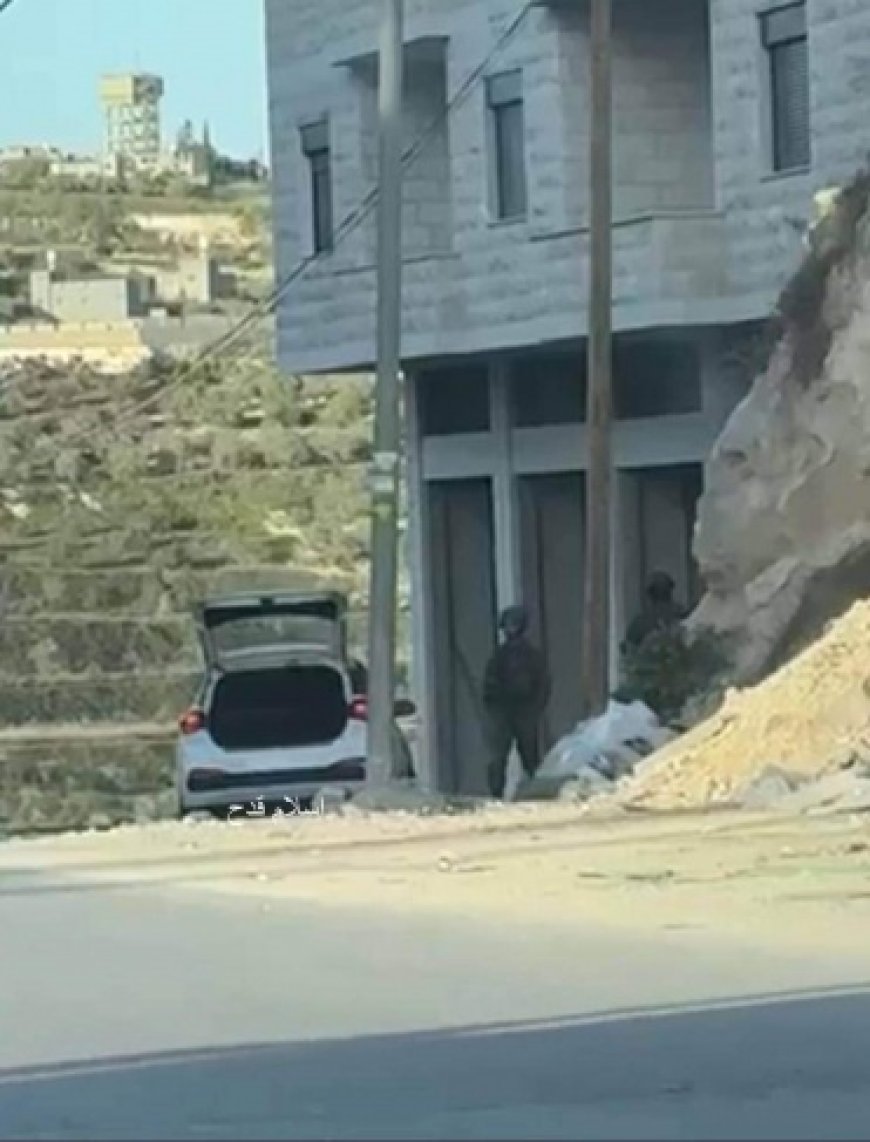 ارتقاء ثلاثة شبان برصاص الاحتلال قرب مدخل قرية صرة غرب نابلس
