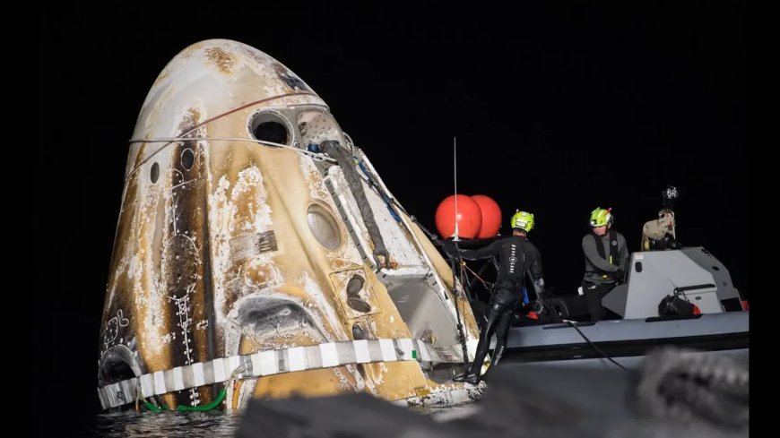 كبسولة SpaceX Endurance تعيد رواد فضاء ناسا بأمان إلى منازلهم