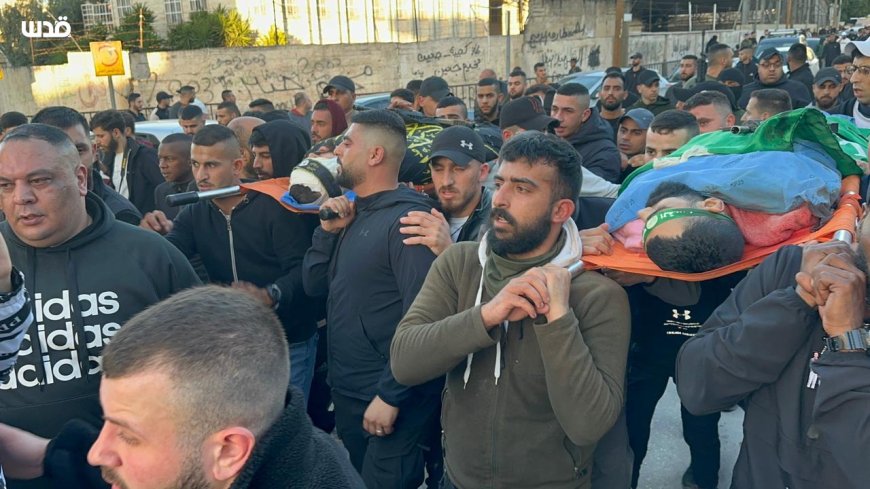 جنازة الشهداء الأربعة الذين ارتقوا برصاص قوات الاحتلال في جنين