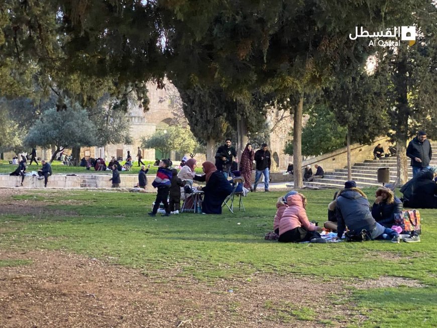 صور من إفطار الأهالي في باحات المسجد الأقصى المبارك. بالقدس في اليوم الرابع من رمضان 26 مارس 2023