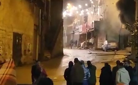 شجار عائلي في بلدة بيت أمر شمال الخليل , إصابات وخسائر بالممتلكات