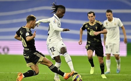 ريال مدريد يواصل الضغط على برشلونة بثنائية في مرمى سيلتا فيغو