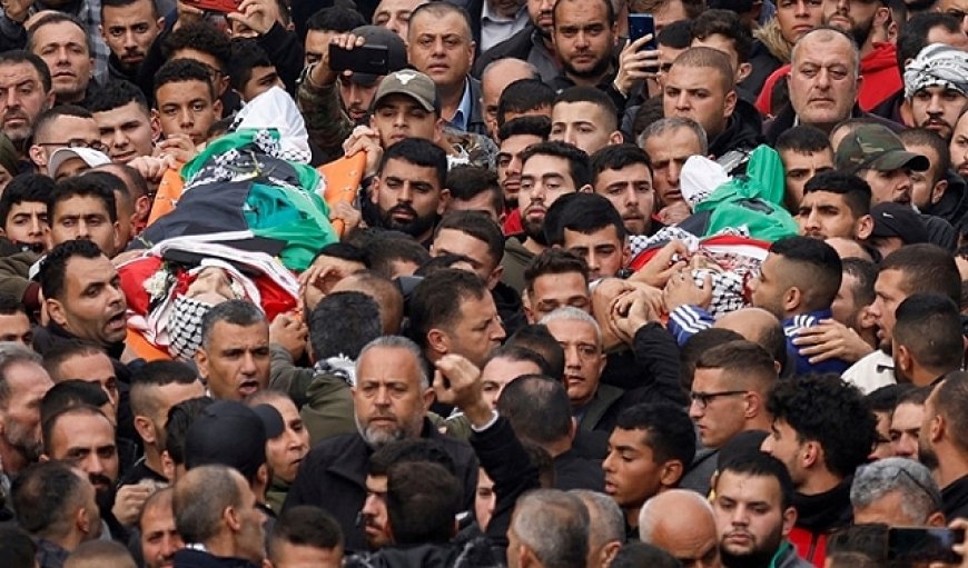 تشييع شهداء جنين بمشاركة جماهيرية غفيرة