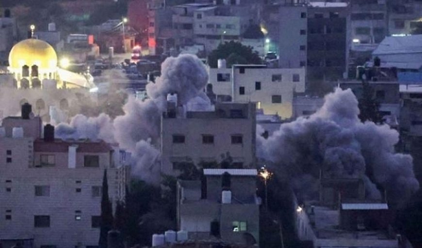 الاحتلال يفجّر منزل عائلة الشهيد خالد صباح في عوريف جنوب مدينة نابلس