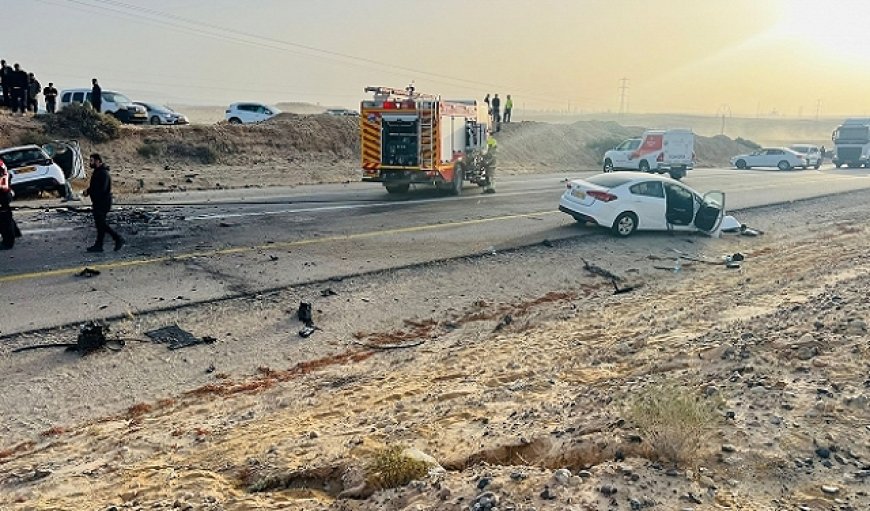 مصرع شاب وإصابة 4 آخرين في حادث طرق في النقب