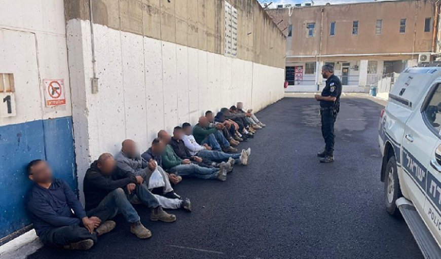 الشرطة الإسرائيلية تعتقل 20 عاملا من الضفة الغربية ومشغليهم في طبرية ومحيطها
